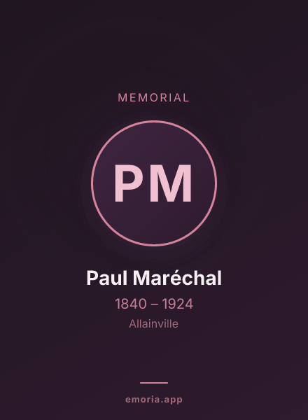 Memorial portrait of Paul Maréchal