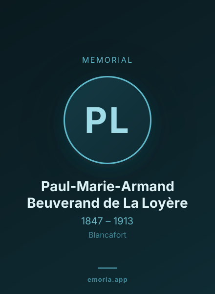 Memorial portrait of Paul-Marie-Armand Beuverand de La Loyère