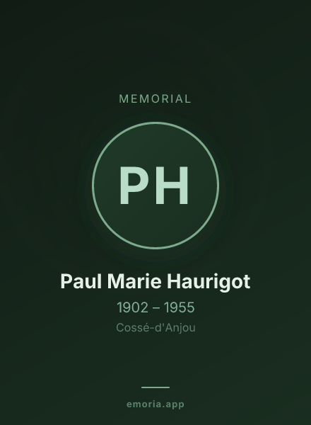 Memorial portrait of Paul Marie Haurigot