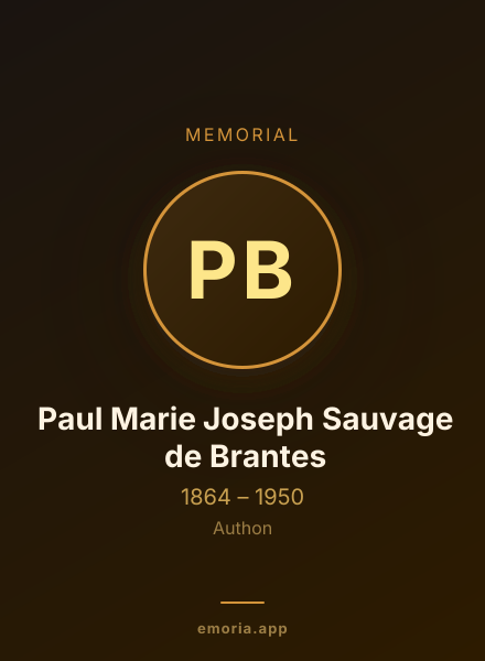 Memorial portrait of Paul Marie Joseph Sauvage de Brantes