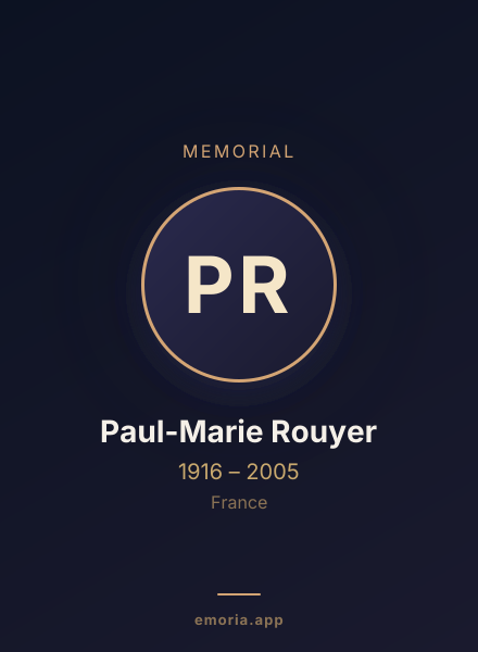 Memorial portrait of Paul-Marie Rouyer