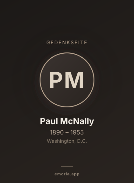 Gedenkportrait von Paul McNally