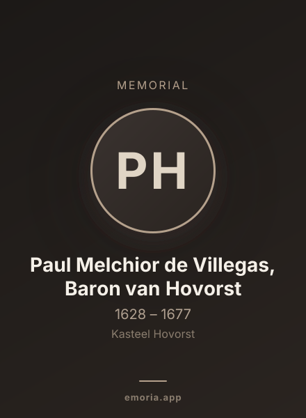 Memorial portrait of Paul Melchior de Villegas, Baron van Hovorst