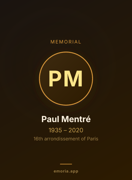 Memorial portrait of Paul Mentré