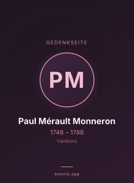 Gedenkportrait von Paul Mérault Monneron