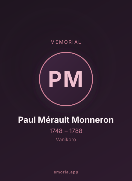 Memorial portrait of Paul Mérault Monneron