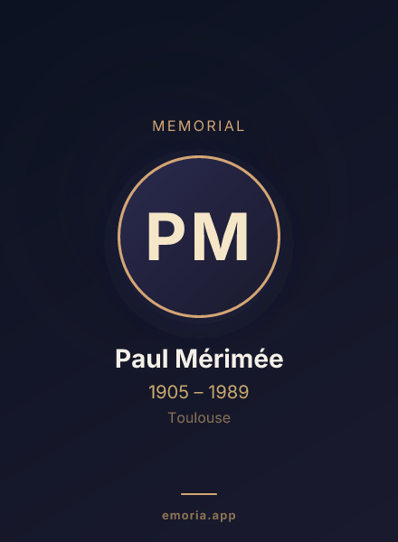 Memorial portrait of Paul Mérimée