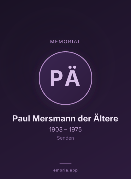 Memorial portrait of Paul Mersmann der Ältere