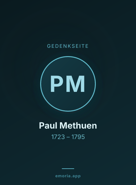 Gedenkportrait von Paul Methuen