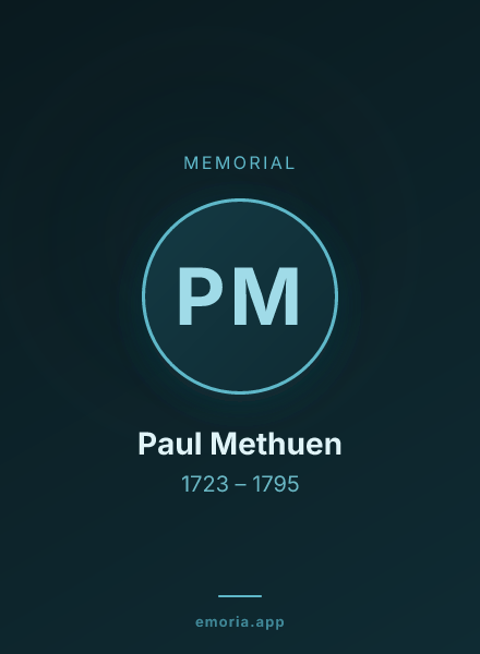 Memorial portrait of Paul Methuen
