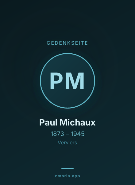 Gedenkportrait von Paul Michaux