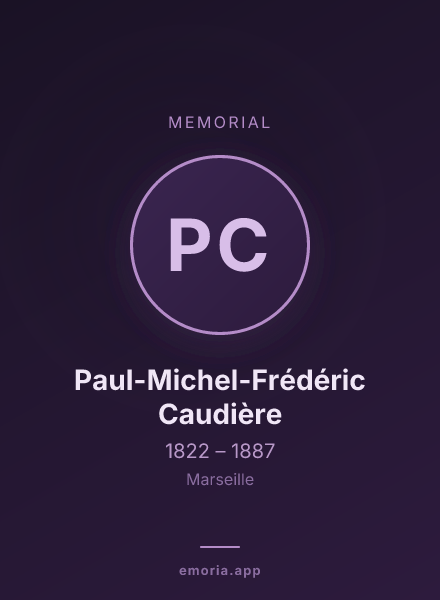 Memorial portrait of Paul-Michel-Frédéric Caudière