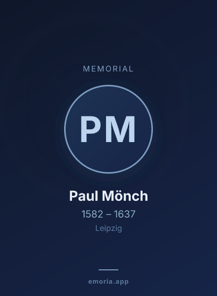 Memorial portrait of Paul Mönch