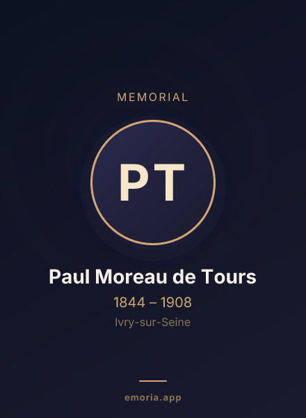 Memorial portrait of Paul Moreau de Tours