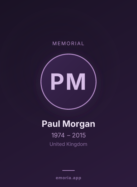 Memorial portrait of Paul Morgan