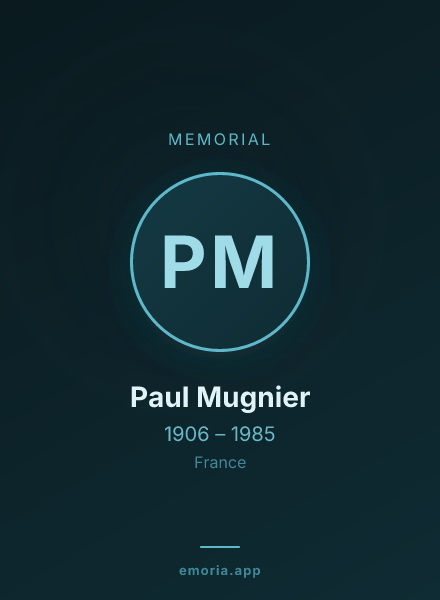 Memorial portrait of Paul Mugnier