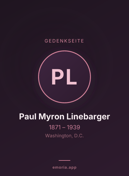 Gedenkportrait von Paul Myron Linebarger