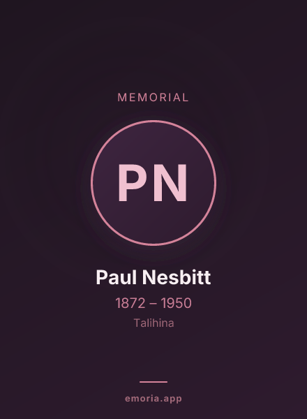 Memorial portrait of Paul Nesbitt