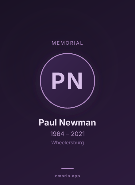 Memorial portrait of Paul Newman