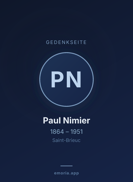 Gedenkportrait von Paul Nimier