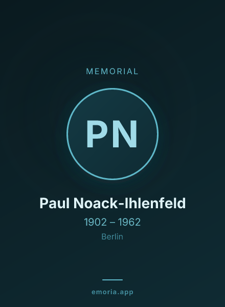 Memorial portrait of Paul Noack-Ihlenfeld