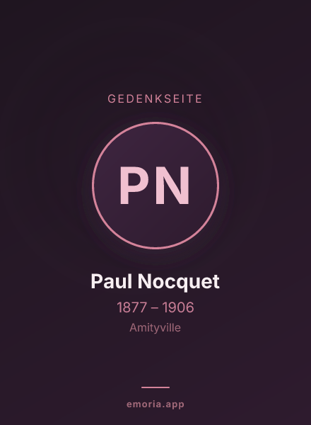 Gedenkportrait von Paul Nocquet