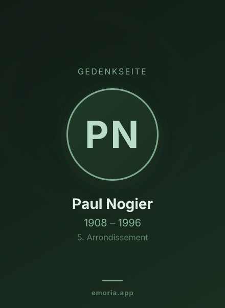 Gedenkportrait von Paul Nogier
