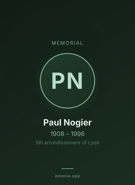 Memorial portrait of Paul Nogier