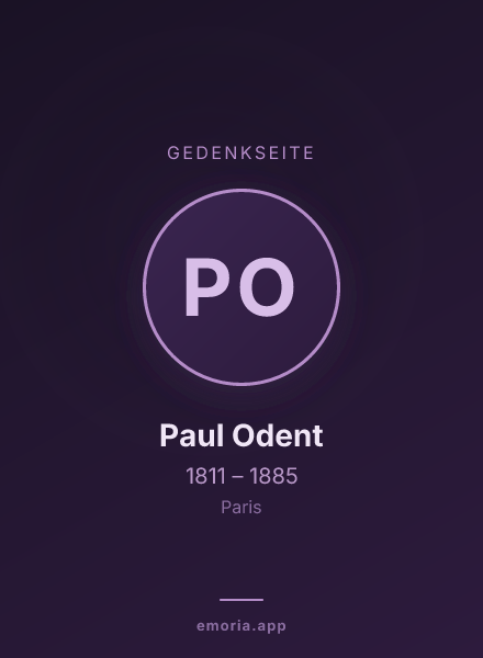 Gedenkportrait von Paul Odent