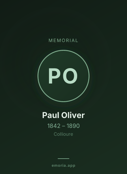 Memorial portrait of Paul Oliver