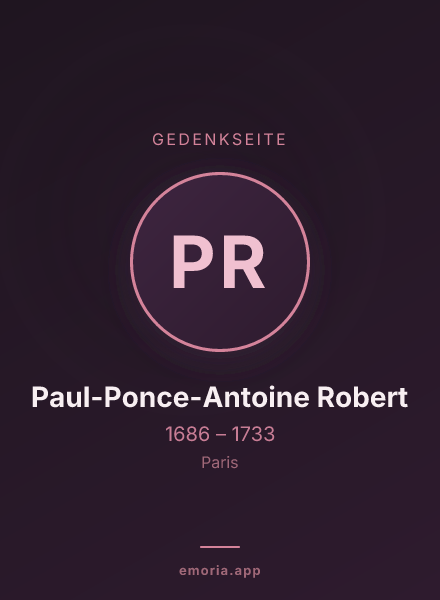Gedenkportrait von Paul-Ponce-Antoine Robert