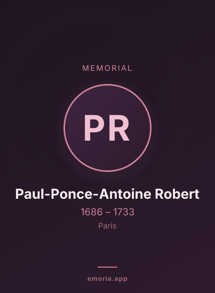 Memorial portrait of Paul-Ponce-Antoine Robert