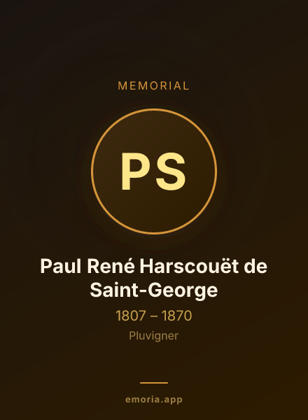 Memorial portrait of Paul René Harscouët de Saint-George