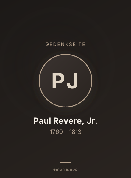 Gedenkportrait von Paul Revere, Jr.