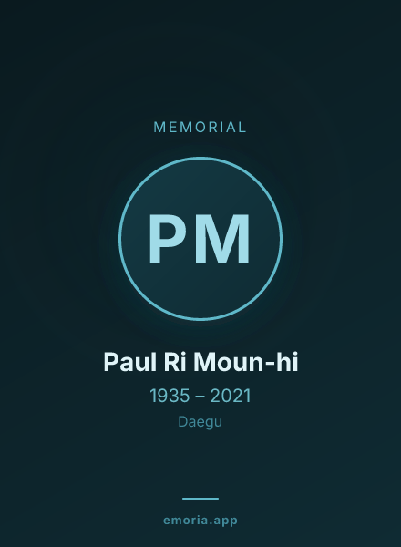 Memorial portrait of Paul Ri Moun-hi