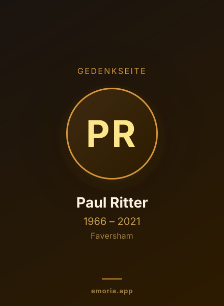 Gedenkportrait von Paul Ritter