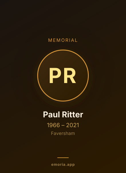 Memorial portrait of Paul Ritter