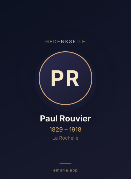 Gedenkportrait von Paul Rouvier
