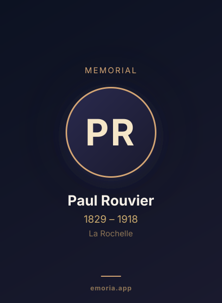 Memorial portrait of Paul Rouvier