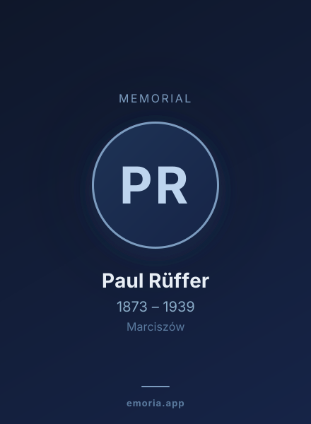 Memorial portrait of Paul Rüffer