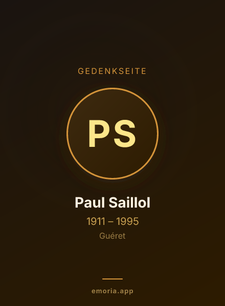 Gedenkportrait von Paul Saillol