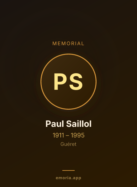 Memorial portrait of Paul Saillol