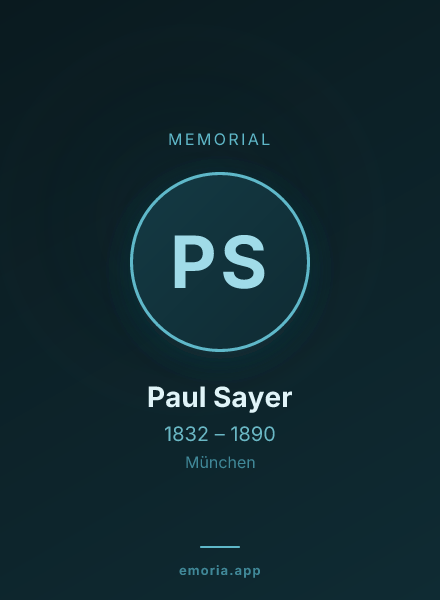 Memorial portrait of Paul Sayer