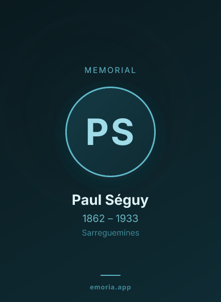Memorial portrait of Paul Séguy