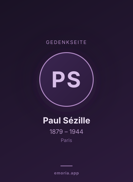 Gedenkportrait von Paul Sézille