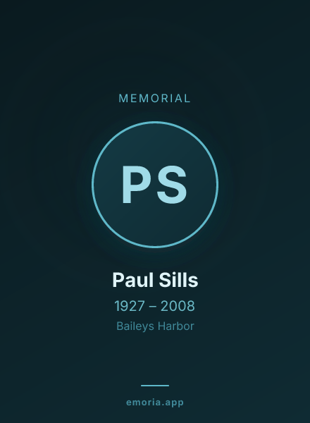 Memorial portrait of Paul Sills
