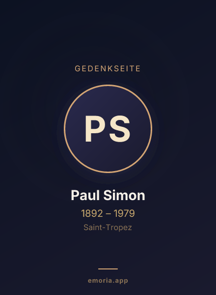 Gedenkportrait von Paul Simon