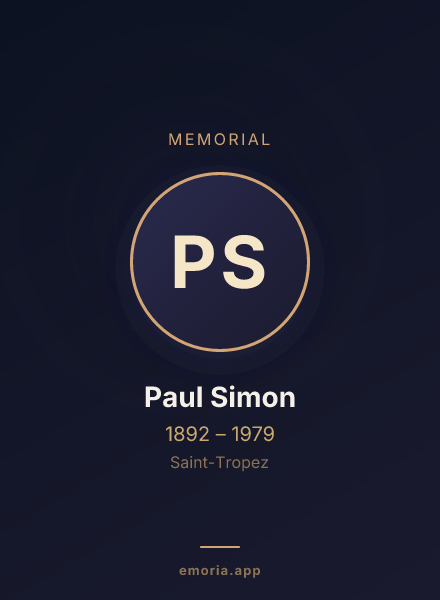 Memorial portrait of Paul Simon