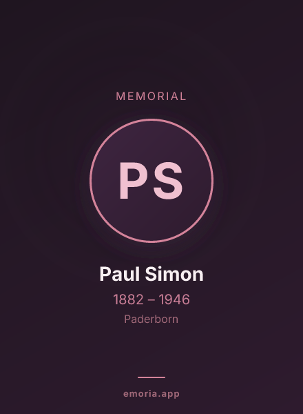 Memorial portrait of Paul Simon