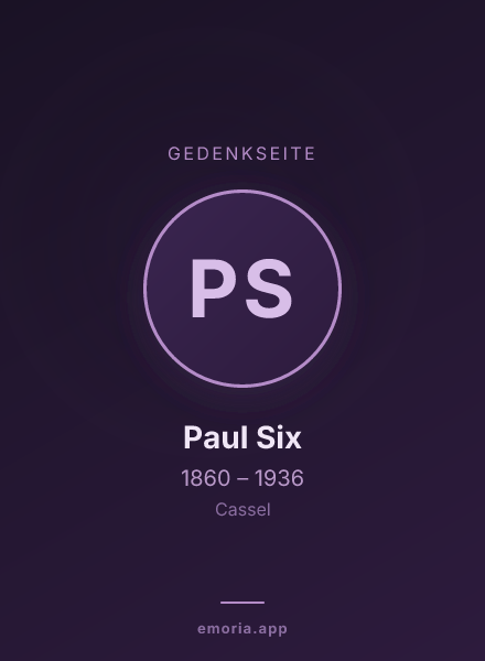 Gedenkportrait von Paul Six
